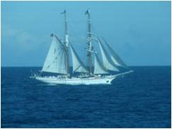 4 masted sailing ship